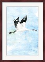Crane in Flight I Fine Art Print
