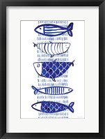 Blue Fish II Framed Print