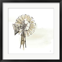 Windmill II Neutral Fine Art Print