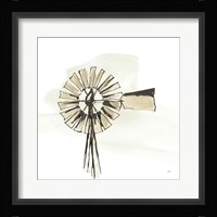 Windmill III Neutral Fine Art Print