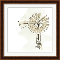 Windmill I Neutral Fine Art Print