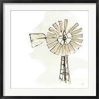 Windmill I Neutral Fine Art Print