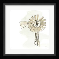 Windmill I Neutral Fine Art Print