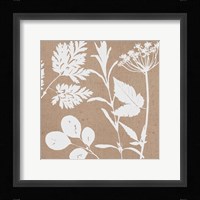Leaves of Inspiration IV Neutral Framed Print