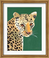 Colorful Cheetah on Emerald Fine Art Print