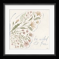 Wildflower Vibes VII Neutral Framed Print