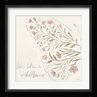 Wildflower Vibes VI Neutral Framed Print