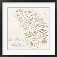 Wildflower Vibes VI Neutral Framed Print