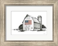 Patriotic Barn Fine Art Print