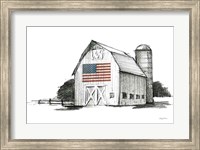 Patriotic Barn Fine Art Print