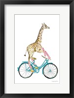 Giraffe Joy Ride I No Balloons Fine Art Print