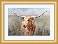 Big Sky Longhorn Sunset Fine Art Print