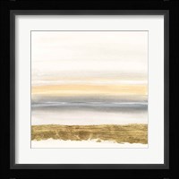 Gold and Gray Sand III Framed Print