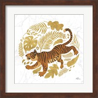 Big Cat Beauty VII Gold Fine Art Print