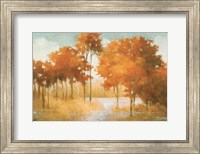 Autumn Lake Orange Fine Art Print
