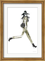 Out On the Town I Olive Fine Art Print