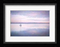 Sailboat in Bellingham Bay I Vignette Fine Art Print