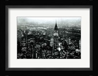 Manhattan at Night Rich Black Fine Art Print