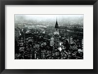Manhattan at Night Rich Black Fine Art Print