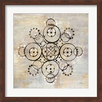 Neutral Mandala I Crop Fine Art Print