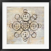 Neutral Mandala I Crop Fine Art Print
