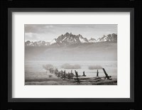 Stanley Basin Fence and Fog Fine Art Print