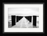 Winter Dock Framed Print