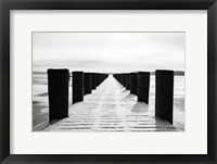 Winter Dock Framed Print