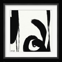 Black and White Abstract IV Framed Print