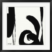 Black and White Abstract IV Framed Print