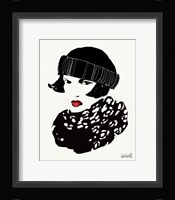 Beret and Scarf II Framed Print