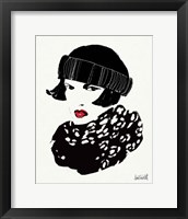 Beret and Scarf II Framed Print