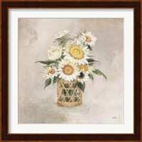 Sunflowers in Rattan Fine Art Print