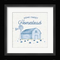 Country Cottage Field I Wash Framed Print