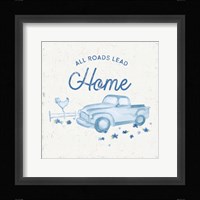 Country Cottage Field VII Wash Framed Print