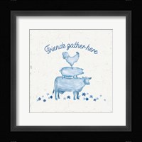 Country Cottage Field X Wash Framed Print