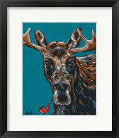 Spy Animals II-Mystery Moose Framed Print