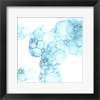 Bubble Square Aqua I Fine Art Print
