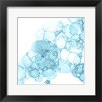 Bubble Square Aqua II Fine Art Print