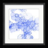 Bubble Square Blue III Framed Print