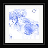 Bubble Square Blue IV Framed Print