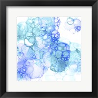 Bubble Square Aqua & Blue IV Fine Art Print