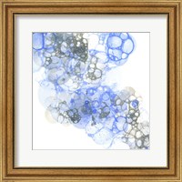 Bubble Square Blue & Grey II Fine Art Print