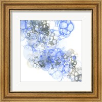 Bubble Square Blue & Grey II Fine Art Print