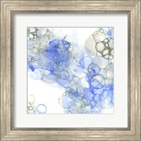 Bubble Square Blue & Grey III Fine Art Print
