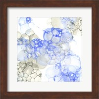 Bubble Square Blue & Grey IV Fine Art Print