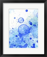 Bubble Splash I Framed Print