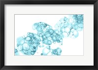 Bubblescape Aqua I Framed Print