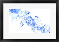 Bubblescape Blue II Framed Print