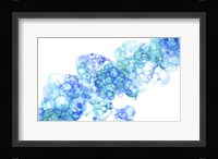 Bubblescape Aqua & Blue II Framed Print